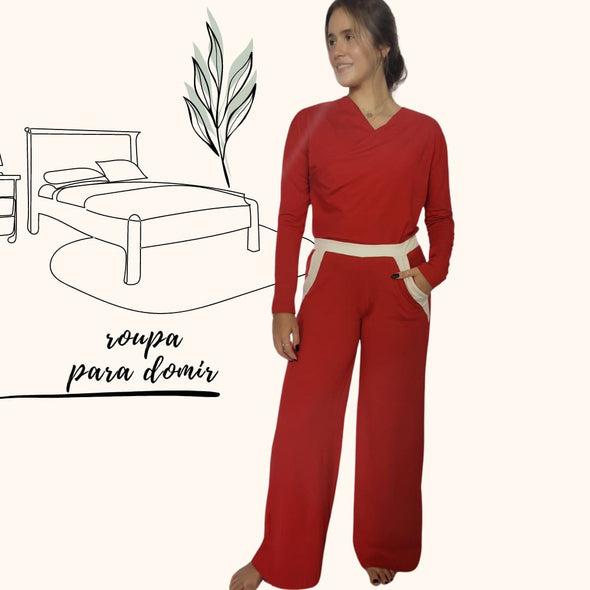 Pijama Feminino Homewear Preguistê Multifuncional Ocasional Vivacitê